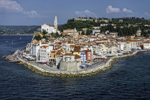 Piran elevated view