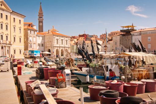 Piran fishing boats